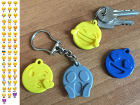 Emoji faces keychain
