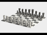 Chess Pieces and Board
